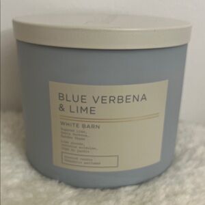 Bath and Body Works BLUE VERBENA & LIME 3 Wick Candle